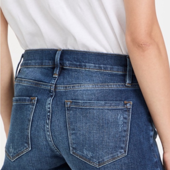 Frame Le Cutoff Denim Shorts Sz 27 - Picture 3 of 10